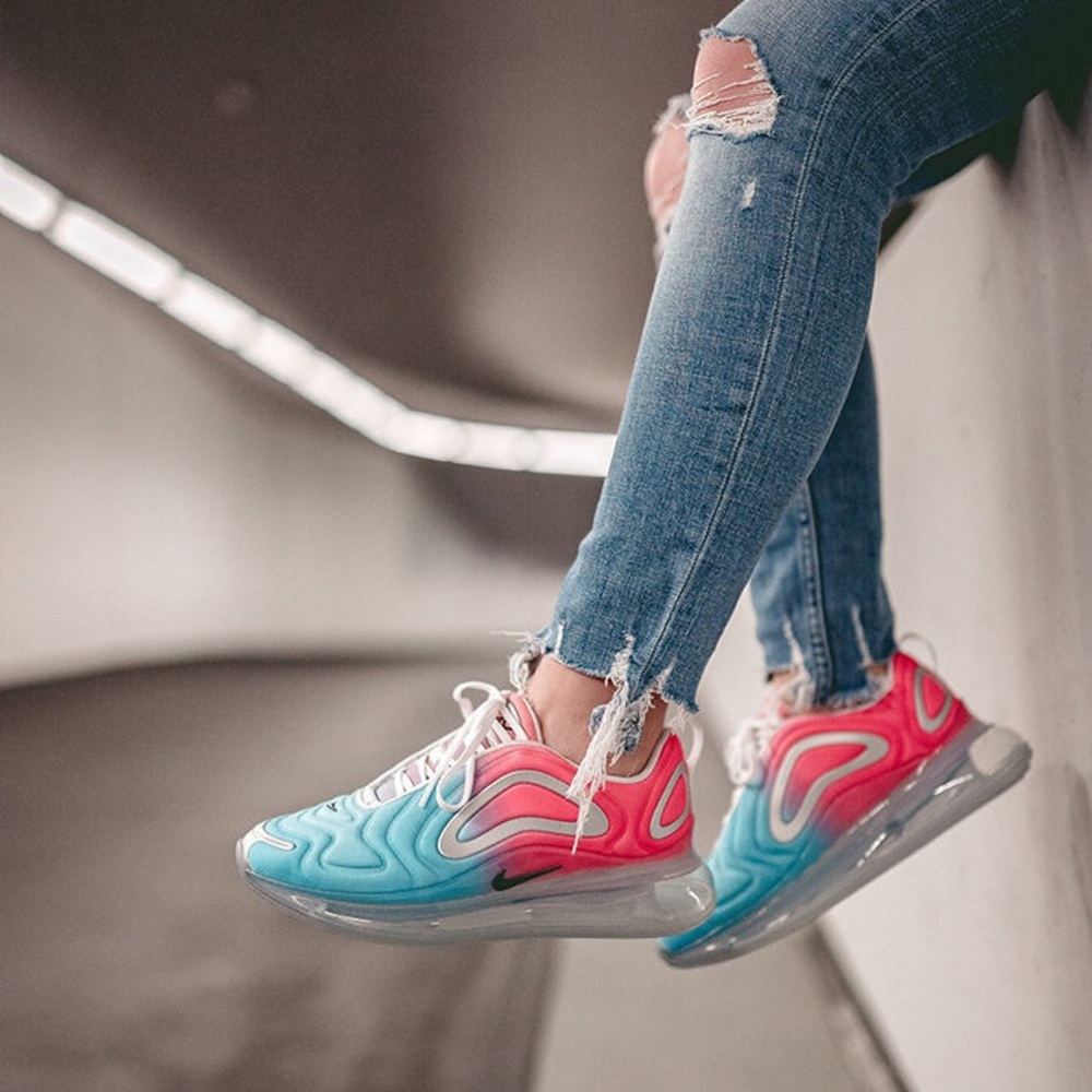 Mint Nike Air Max 720 Pink Sea Blue Fury Womens Sz 8.5 Worn 1x
